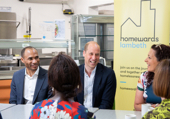 HRH visit to Mosaic&nbsp;Clubhouse