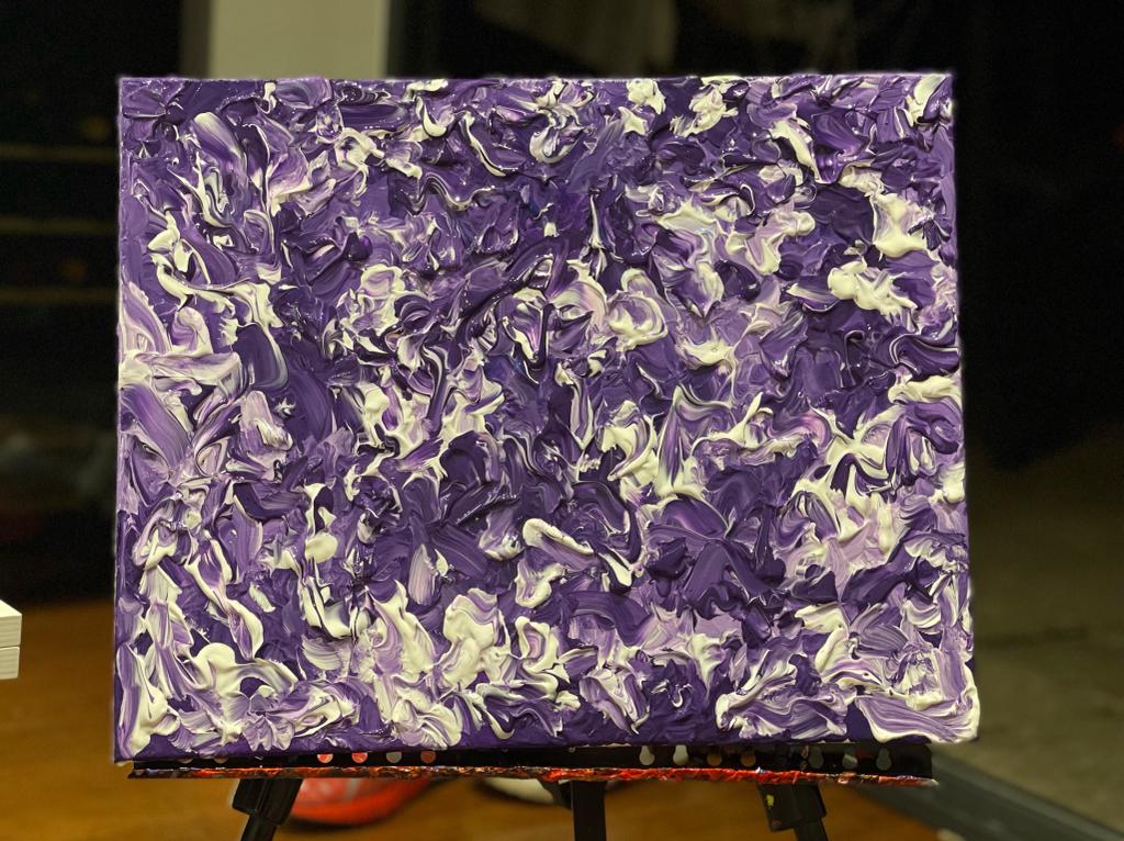 a party of shapes and shades in acrylic